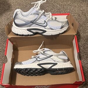 Nike Kids' White and Gray Sneakers